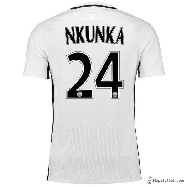 Camiseta Paris Saint Germain Replica Tercera Ropa Nkunka 2016/17 Blanco